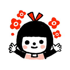 [LINEスタンプ] ハナコちゃんスタンプ1