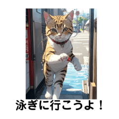 [LINEスタンプ] 泳ぎに行こうよ！