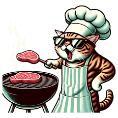 [LINEスタンプ] 料理が大好きな猫ちゃん