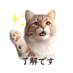 [LINEスタンプ] 敬語で喋るAI系猫ちゃん