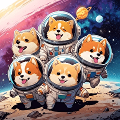 [LINEスタンプ] 惑星探査犬：宇宙を駆ける冒険ワン！