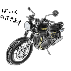 [LINEスタンプ] バイク乗りのおじ