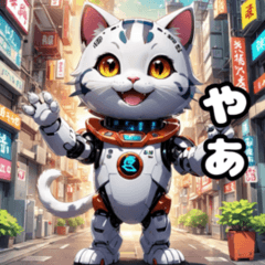 [LINEスタンプ] 猫ロボット2