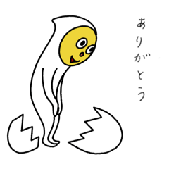 [LINEスタンプ] たまごちゃんとかウサギとか