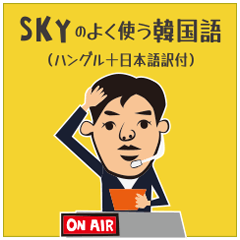 [LINEスタンプ] SKYのよく使う韓国語（日本語訳付き）