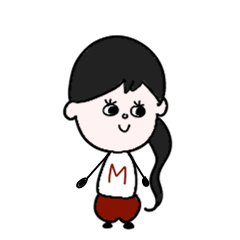 [LINEスタンプ] イニシャルMさん