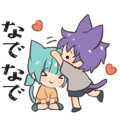 [LINEスタンプ] 2匹のかわいい猫ちゃんの日常