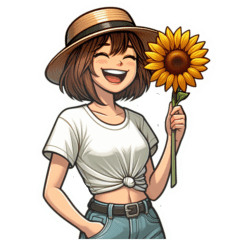 [LINEスタンプ] 四季野4姉妹シリーズ(なっちゃん)