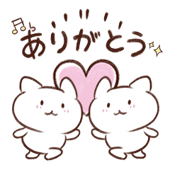 [LINEスタンプ] さっとアレンジ白猫さん