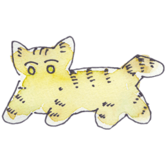 [LINEスタンプ] cat with goodthing