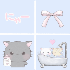 [LINEスタンプ] 組み合わせて使える♡ベイビー子猫ちゃんず