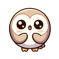 [LINEスタンプ] かわいいミミズクスタンプ