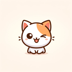 [LINEスタンプ] ウインクするかわいい猫スタンプ