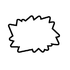 [LINEスタンプ] アレンジに使える！！！図形（黒）