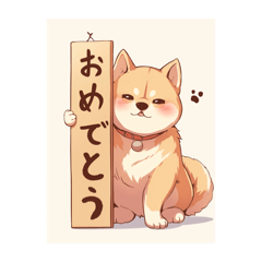 [LINEスタンプ] nobu_cyan dog 01