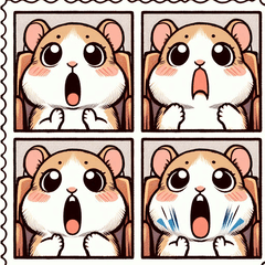 [LINEスタンプ] ほのぼの動物4コマ漫画