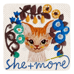 [LINEスタンプ] シーモアの刺繍スタンプ◆2