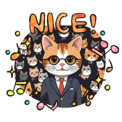 [LINEスタンプ] ねこ課長シリーズの画像（メイン）