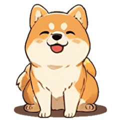 [LINEスタンプ] 文字なし 可愛い柴犬スタンプ