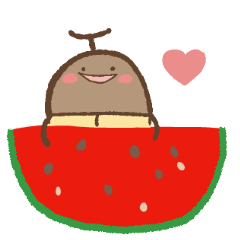 [LINEスタンプ] 使いやすいよ！ゆるい夏のカブトムシ