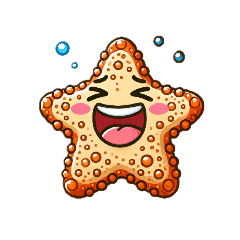 [LINEスタンプ] カラフルなヒトデたち