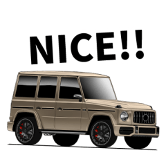 [LINEスタンプ] 憧れの車 SUV