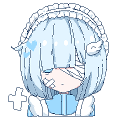 [LINEスタンプ] 水色界隈INFPちゃん