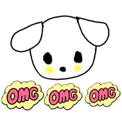 [LINEスタンプ] しろわんこちゃんのスタンプ