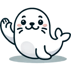 [LINEスタンプ] アザラシのしろくん