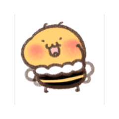 [LINEスタンプ] 動く❣️ミツバチのミチちゃん‼️第1弾