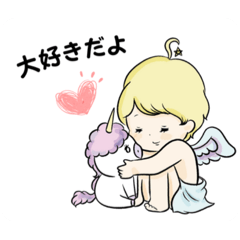 [LINEスタンプ] 天使のエール:日常編