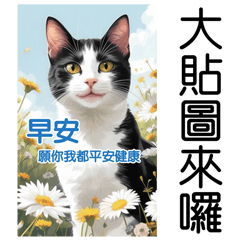 [LINEスタンプ] かわいい猫の長老の画像（大局）