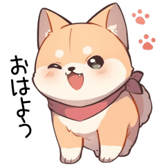 [LINEスタンプ] ふわかわ・芝犬の毎日