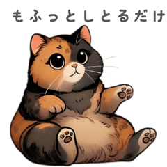 [LINEスタンプ] もちもちな猫