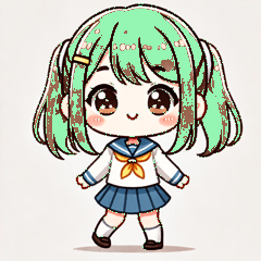 [LINEスタンプ] かわいい女子高生風すたんぷぅ