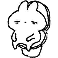 [LINEスタンプ] ロイちゃん(疲れたウサギ)