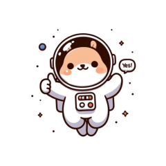 [LINEスタンプ] 宇宙飛行士 チヌ