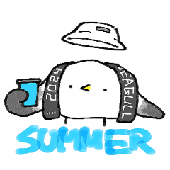 [LINEスタンプ] やわらかカモメ2