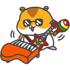 [LINEスタンプ] バンドマン「ハム公」のロックな日常03