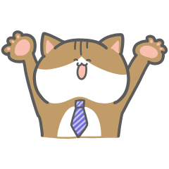 [LINEスタンプ] にゃんすけ 仕事