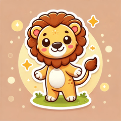 [LINEスタンプ] かわいいライオンスタンプセット
