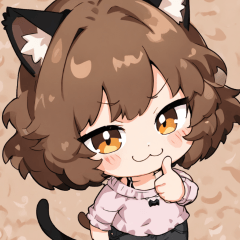 [LINEスタンプ] 猫耳ちび少女スタンプ