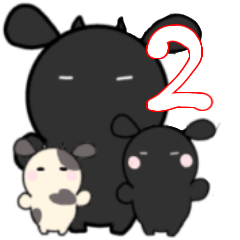 [LINEスタンプ] 総務の黒牛テルさん2