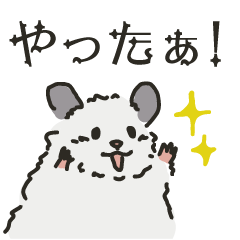 [LINEスタンプ] もふもふ長毛ハムスターのスタンプ