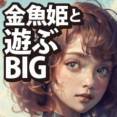 [LINEスタンプ] 金魚姫と遊ぶ（BIG）