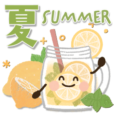 [LINEスタンプ] 背景が動く♡優しい夏＊日常スタンプ♡