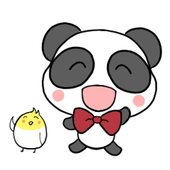 [LINEスタンプ] りぼんのパンダ7（敬語・丁寧編）