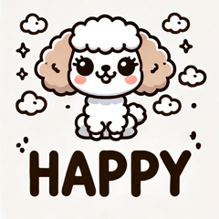 [LINEスタンプ] トイプードルの気分