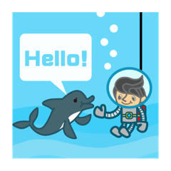 [LINEスタンプ] scubadivingHellostamp