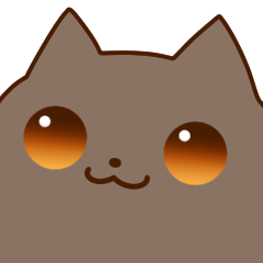 [LINEスタンプ] おしゃべり好きな茶色の猫さん